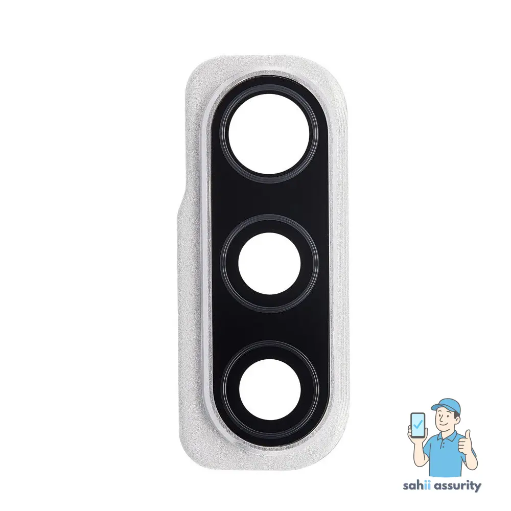 Camera Lens Glass with Frame for Samsung Galaxy A50s White thumbnail